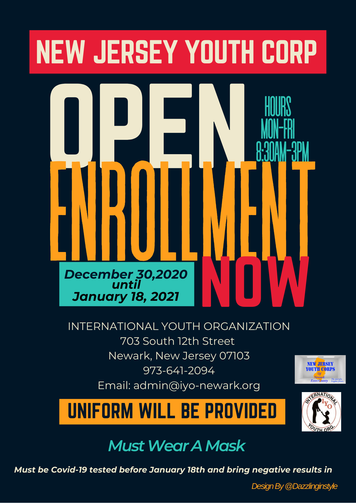 New Jersey Youth Corp Open Enrollment International Youth